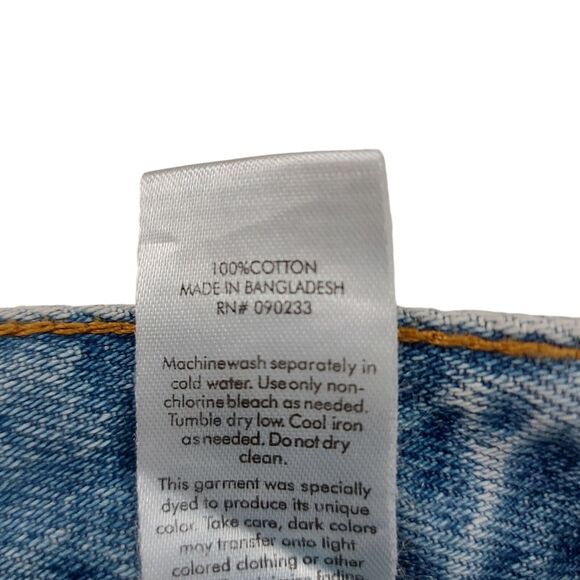 Pacsun 90's Boyfriend Jeans Womens 22 Blue Y2K Cotton Distressed Premium Denim - Picture 12 of 12